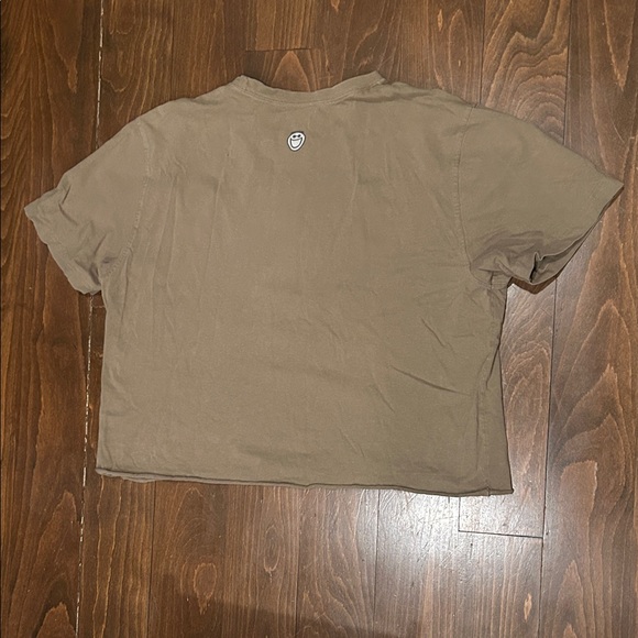 Life Is Good Cropped light Olive BBQ T-Shirt L - Picture 5 of 6